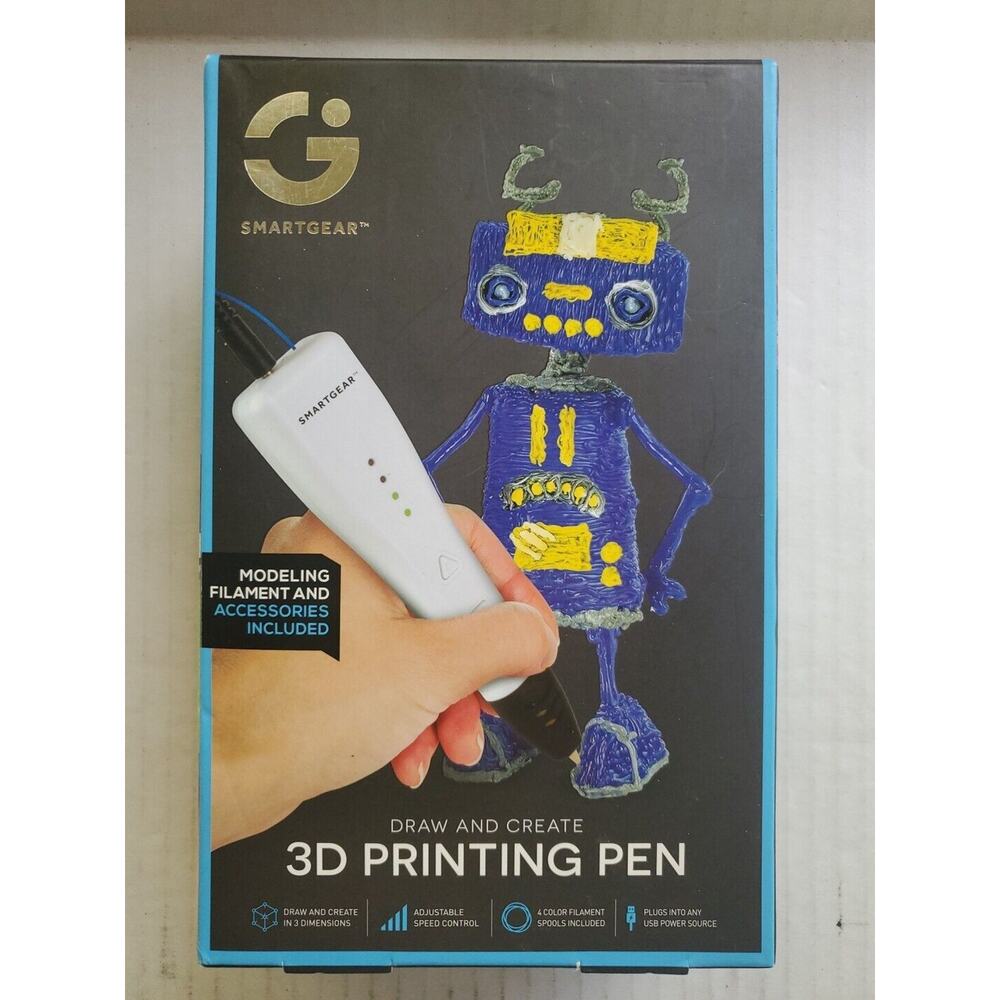 Smartgear 3D Printing Pen w/ 4 Color Filament Spools.